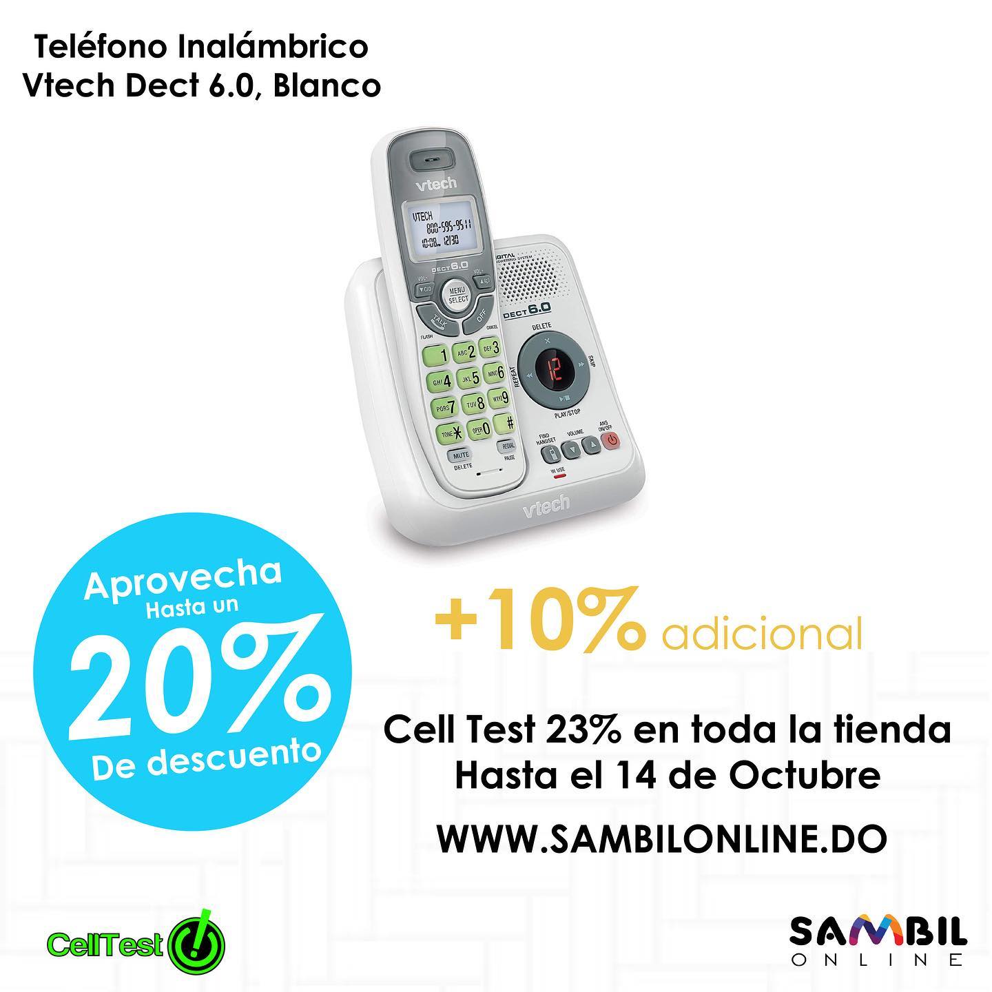 Telefono Inalambrico Vtech Dect 6.0 Blanco