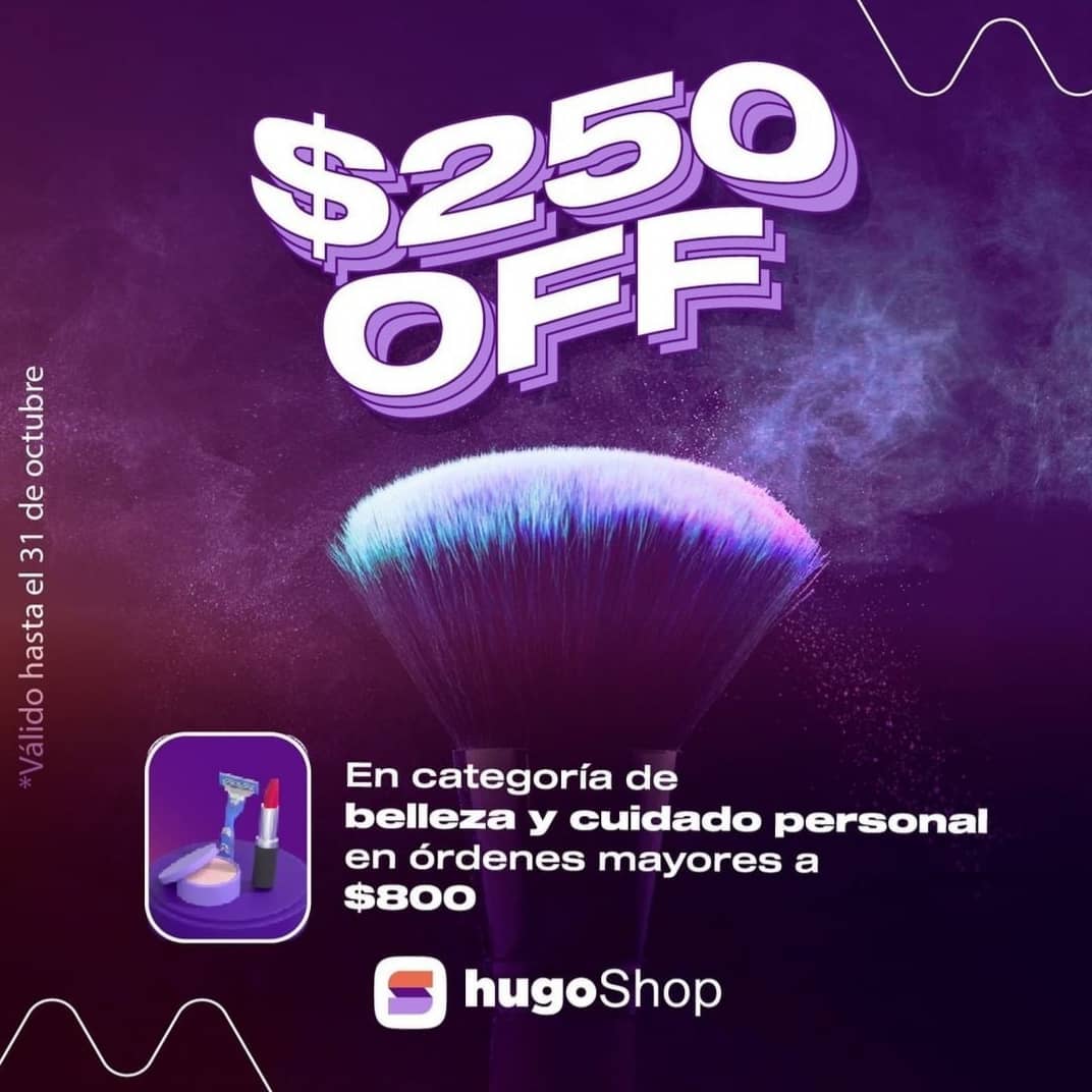 Disfruta de $250 OFF en tu primer orden en la categoría de Belleza