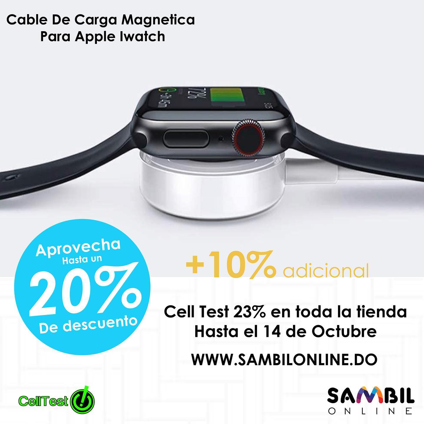 Cable de carga magnética para Apple IWatch